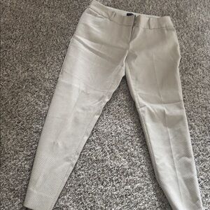 The Limited Cream and Black Houndstooth Pants